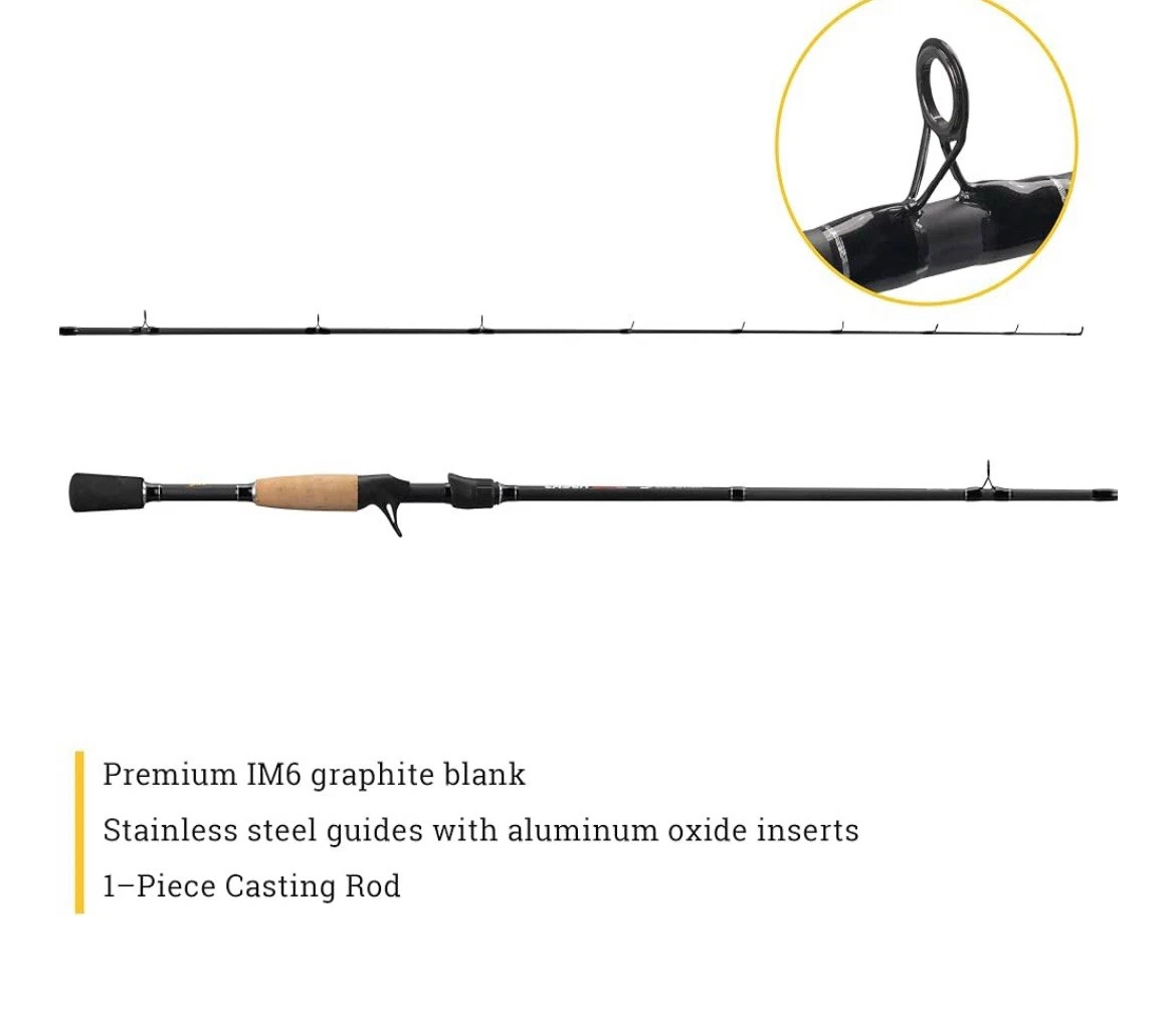 Lew's Laser SG1 Casting Fishing Rod, IM6 Graphite Blank Medium-Heavy 6’10” 1 Pc